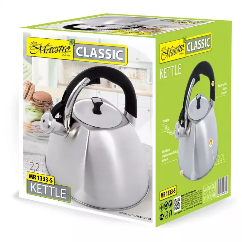 Maestro MR-1333-S virdulys 2,2 L Nerūdijantis plienas