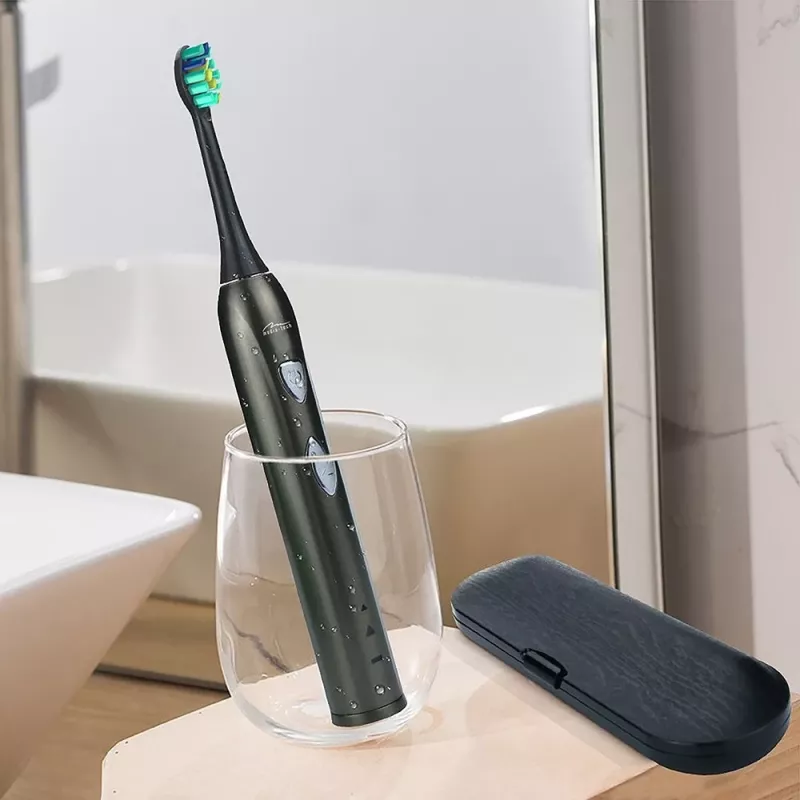 Dantų šepetėlis Media-Tech SONIC WAVECLEAN suaugusiems, rudas