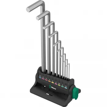 Wera 05022102001 šešiakampių raktų L formos šešiakampių raktų rinkinys Metric 9 vnt.
