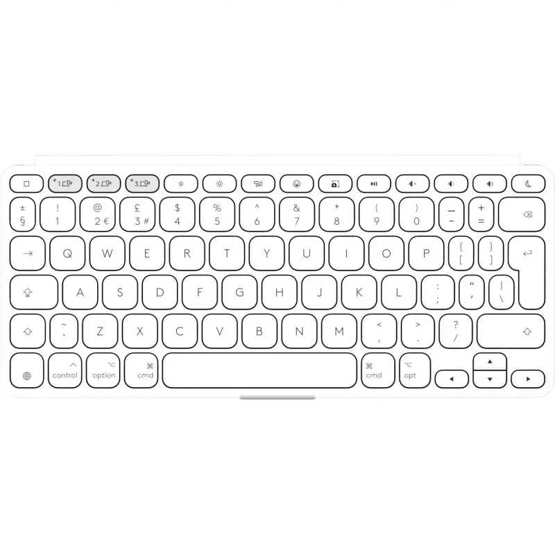 Logitech Keys-To-Go 2 klaviatūra universali Bluetooth QWERTY US International balta