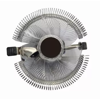 Oro aušintuvas Gembird CPU-HURACAN-X40 — 90 mm ventiliatorius, 800–1600 RPM, LGA 775 palaikymas, skaidrus