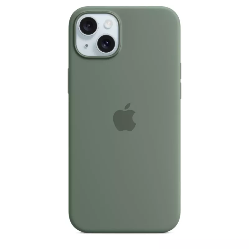 Apple iPhone 15 Plus silikoninis dėklas su MagSafe - Kiparisas