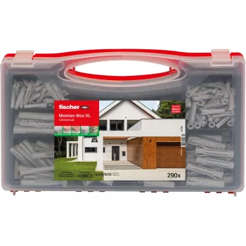 fischer 577159 Meister-Box XL sieninių kaiščių asortimento dėžutė 290 vnt. (577159)