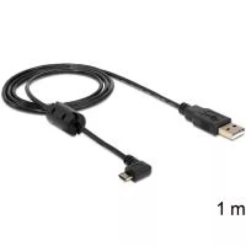 USB laidas DeLOCK 83250 USB 2.0 1 m USB A Micro-USB B Juodas