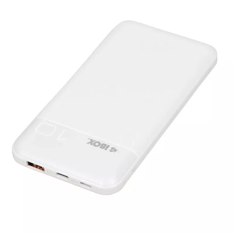 Nešiojama maitinimo banka IBOX IPB10 10000 mAh, ličio jonų, Quick Charge 3.0, USB-C ir USB-A išvestys, 20W PD