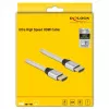 HDMI laidas DeLOCK Ultra High Speed 48 Gbps 8K 60 Hz Sidabrinis 3 m