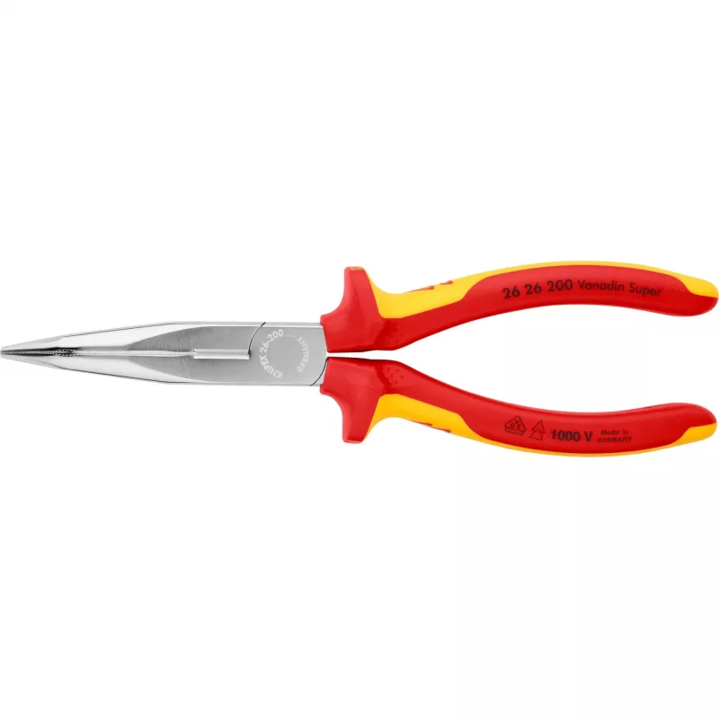 KNIPEX IZOLIUOTOS REPLĖS 1000V LENKTOS PAILGINTOS 200mm