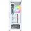 PC korpusas Montech X5 Midi Tower baltas ATX 3x140 mm ventiliatoriai