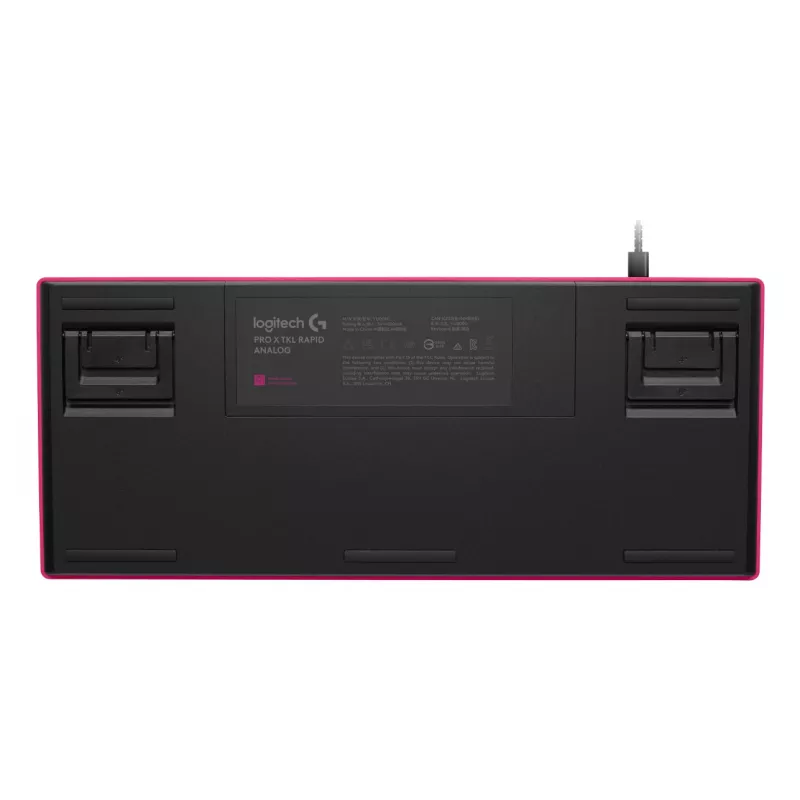 Žaidimų klaviatūra Logitech G 920-013249 USB AZERTY prancūziška rožinė be skaitmenų dalies