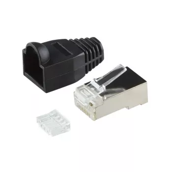 Laido jungtis RJ45 LogiLink MP0022, juoda, skaidri