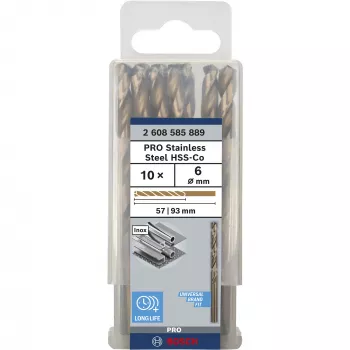 Grąžtų rinkinys Bosch HSS Twist Drill Bits Cobalt, modelis 2608585889