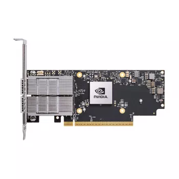 Tinklo adapteris NVIDIA ConnectX-7 Internal Fiber 50000 Mbit/s PCIe, juoda/pilka