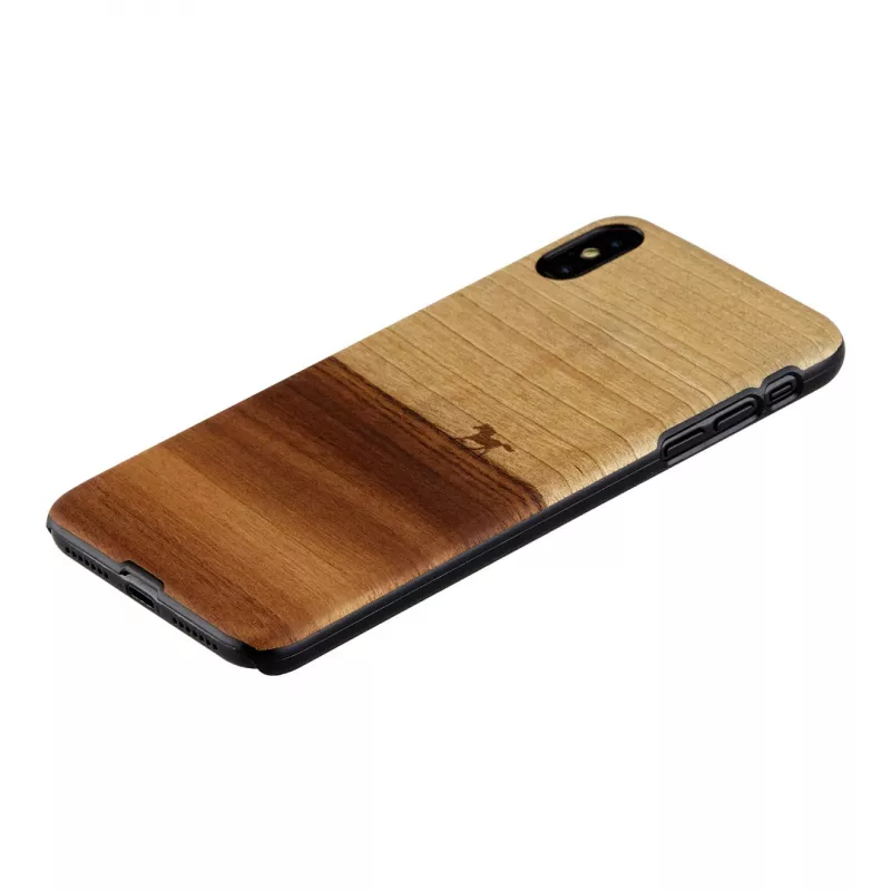Man and Wood dėklas „iPhone XS Max“ – juodas apsauginis dėklas