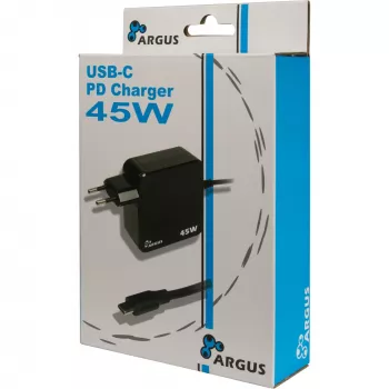 Įkroviklis Inter-Tech PD-2045 Universalus Juodas AC patalpoms 20V USB-C