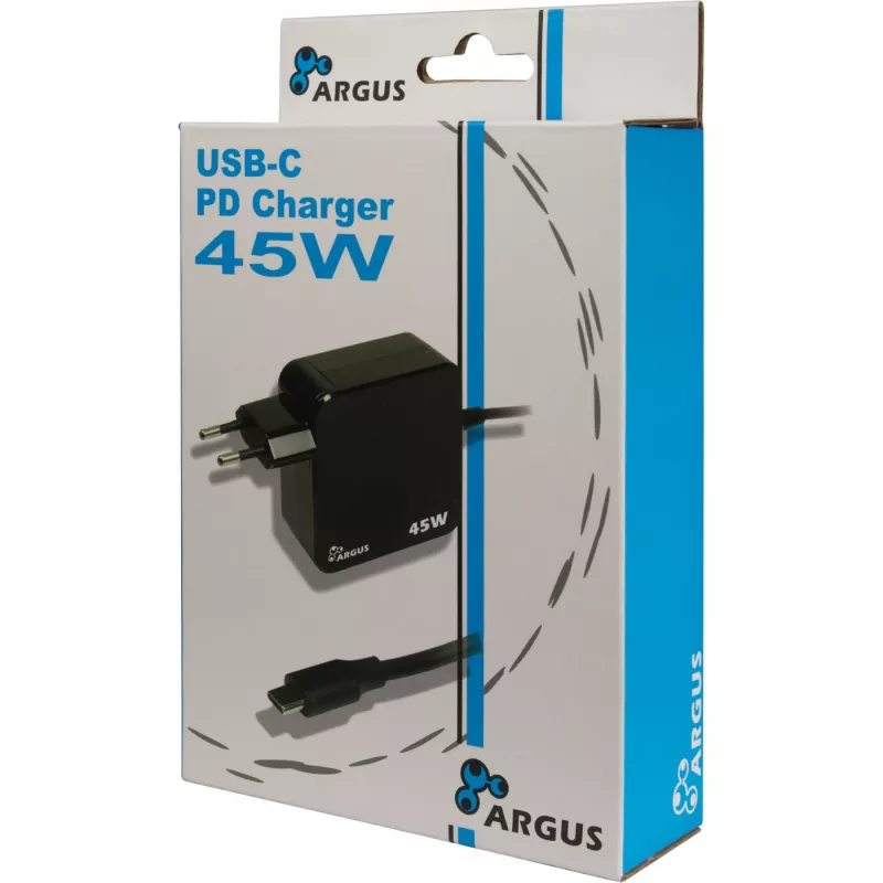 Įkroviklis Inter-Tech PD-2045 Universalus Juodas AC patalpoms 20V USB-C