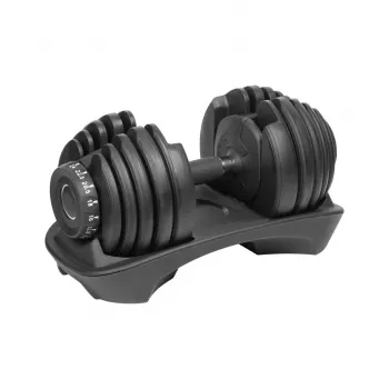 Reguliuojamas ketaus svarmenėlis Rebel RBA-2303 — iki 24 kg, juodas, vientisas