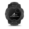 Išmanusis laikrodis GARMIN Instinct — 45 mm, 3,05 cm (1,2 col.) AMOLED 390×390 jutiklinis ekranas, 4 GB, GPS, silikoninis dirželis juodas, 53 g