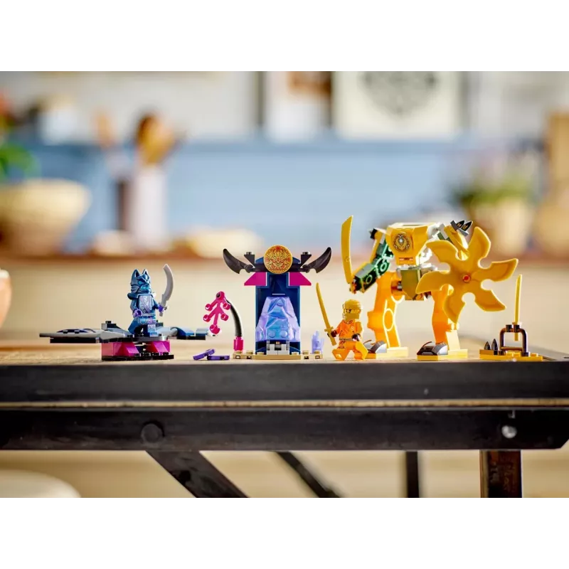 LEGO NINJAGO Arin mūšio mecha veiksmo figūrėlė, ninja žaislas berniukams, mergaitėms ir vaikams nuo 4 metų, Dragons Rising rinkinys su Arin minifigūrėle ir mini Kata