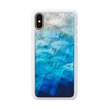 Išmaniojo telefono dėklas iKins iPhone XS/S mėlynas ežeras baltas