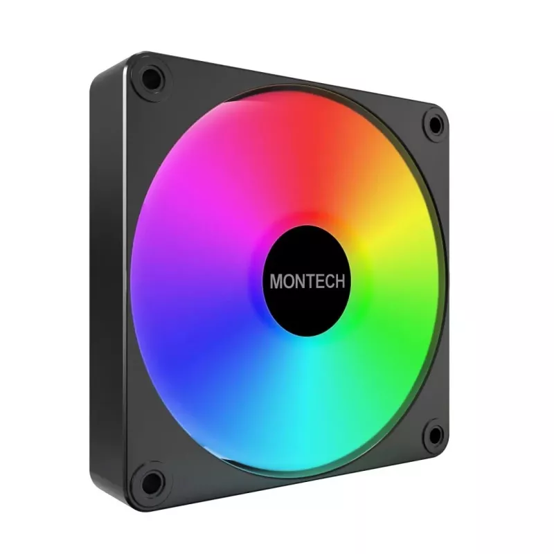 Montech GF120 V2 ARGB kompiuterio korpuso ventiliatoriaus modulis 12 cm juodas 1 vnt.