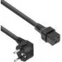 ACT maitinimo laidas CEE 7/7 kištukas (kampinis) - C19 IEC Lock juodas 2 m, EL262S