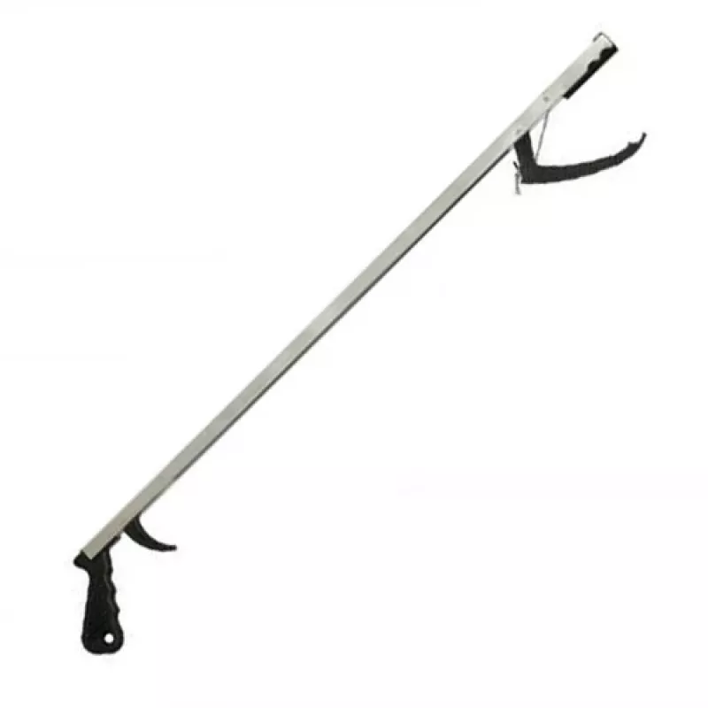 Pagalbos lazda daiktams pasiekti REHA FUND Senior 78 cm — lengvas ergonominis plastikinis griebtuvas su kabliu ir magnetu, 170 g