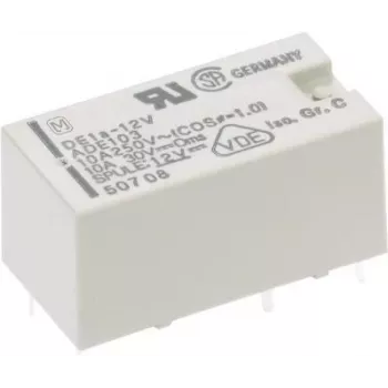 Panasonic PCB relė 12 V/DC 10 A 1 normaliai atviras kontaktas DE1A12 1 vnt. (DE1A12)