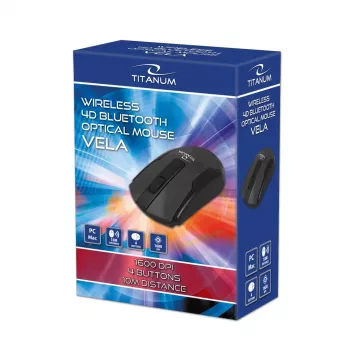 Pelė Esperanza TM123 Wireless Bluetooth 4D Vela Juoda