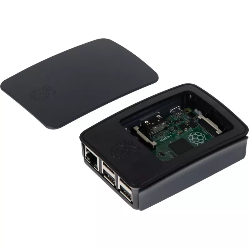 Raspberry Pi Pi - dėklas - ABS plastikinis - juodas