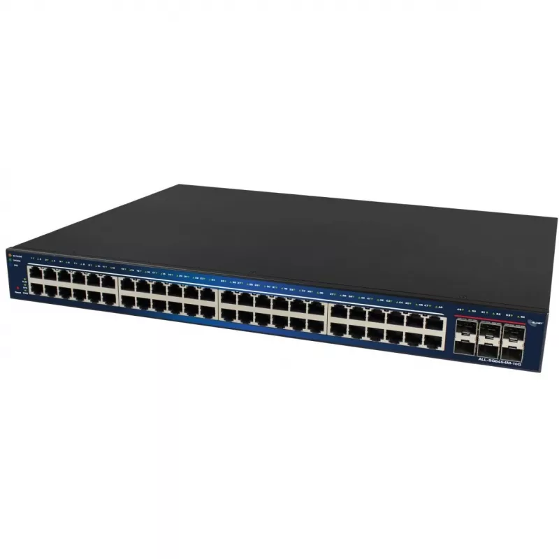Ethernet komutatorius ALLNET ALL-SG8454M-10G – 48+6 prievadų valdomas Gigabit su 10G aukštynkrypčio ryšio prievadais