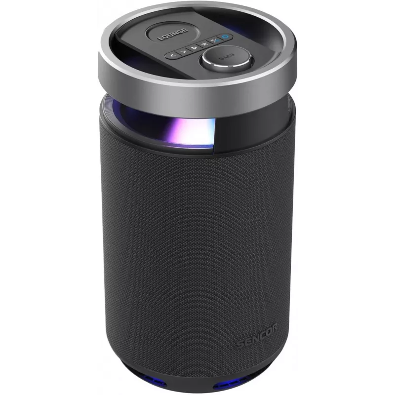 Nešiojama Bluetooth kolonėlė SENCOR Resonex Lounge 130W, IPX7 atspari vandeniui, TWS, LED apšvietimas