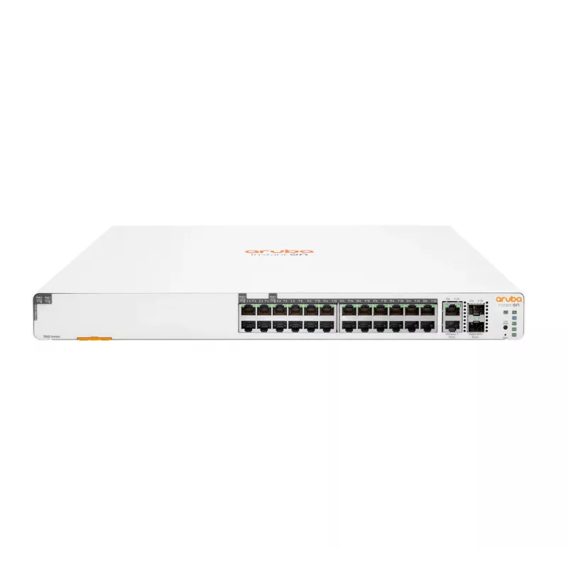 HPE Aruba Networking Instant On jungiklis 20p Gigabit CL4 4p Gigabit CL6 PoE 2p 10GBT 2p SFP+ 370W 1960