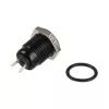 Apšviečiamas vandalams atsparus mygtukas Lamptron LAMP-SW2004-H, juodas polikarbonatas, baltas taškelis