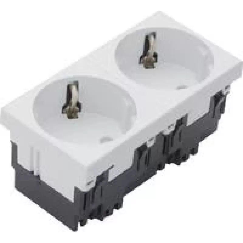 HAGER ESR2339010 Schuko lizdas 2-jų vietų Rastec 33G rw (ESR2339010)