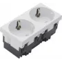 HAGER ESR2339010 Schuko lizdas 2-jų vietų Rastec 33G rw (ESR2339010)