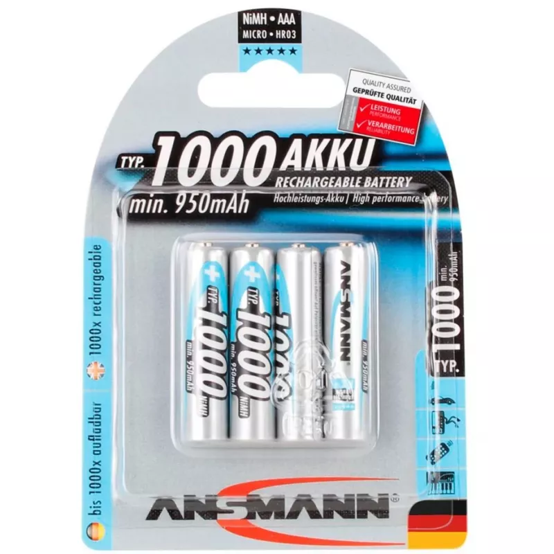 Buitinė baterija AAA Ansmann 5030882
