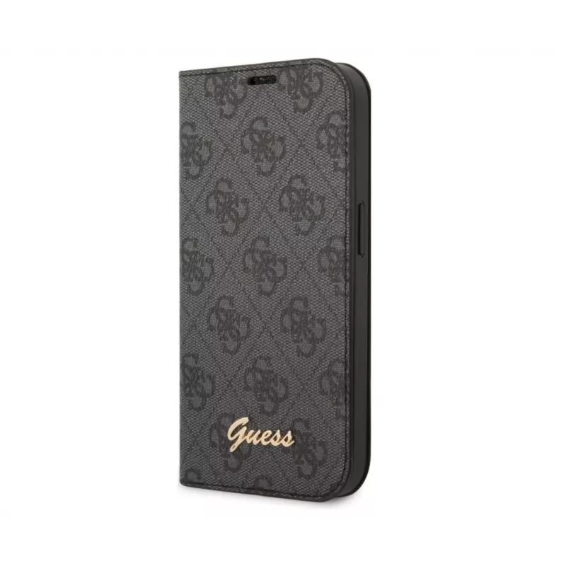 GUESS | Knyginis dėklas | Apple | iPhone 14 Pro Max | Guma/Silikonas | Juoda