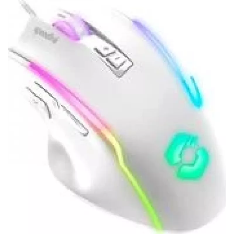 Laidinė žaidimų pelė Speedlink DECUS USB balta — ergonomiškas dizainas, modelis SL-680024-WT