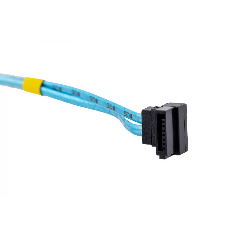 SATA laidas Supermicro CBL-0186L 4x apvalus 0,56 m, SATA I, tiesus patinas–patinas, juoda/mėlyna/balta