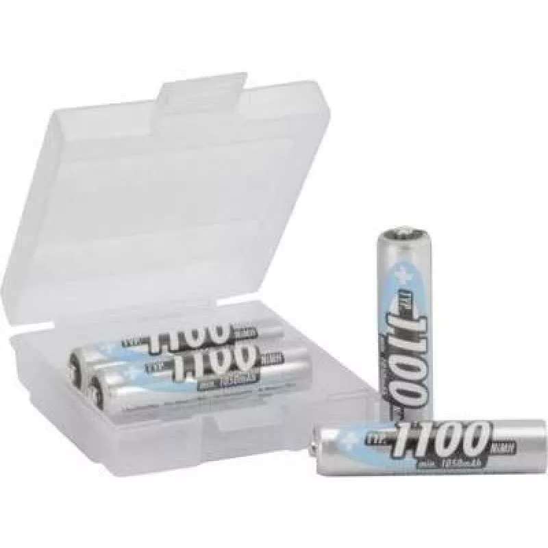 Ansmann Micro AAA įkraunamos NiMH 4 vnt. + dėžutė 1100 mAh 1,2 V 1 rinkinys 1311-0002 - Micro (AAA) - 1,10
