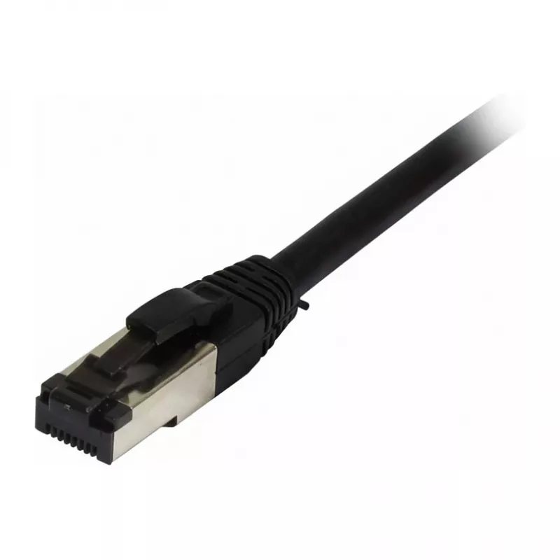 Synergy21 komutacinis kabelis RJ45, CAT8.1 2000Mhz, 7,5m, juodas, S-STP(S/FTP), TPE/LSZH(SuperFlex), AWG26,