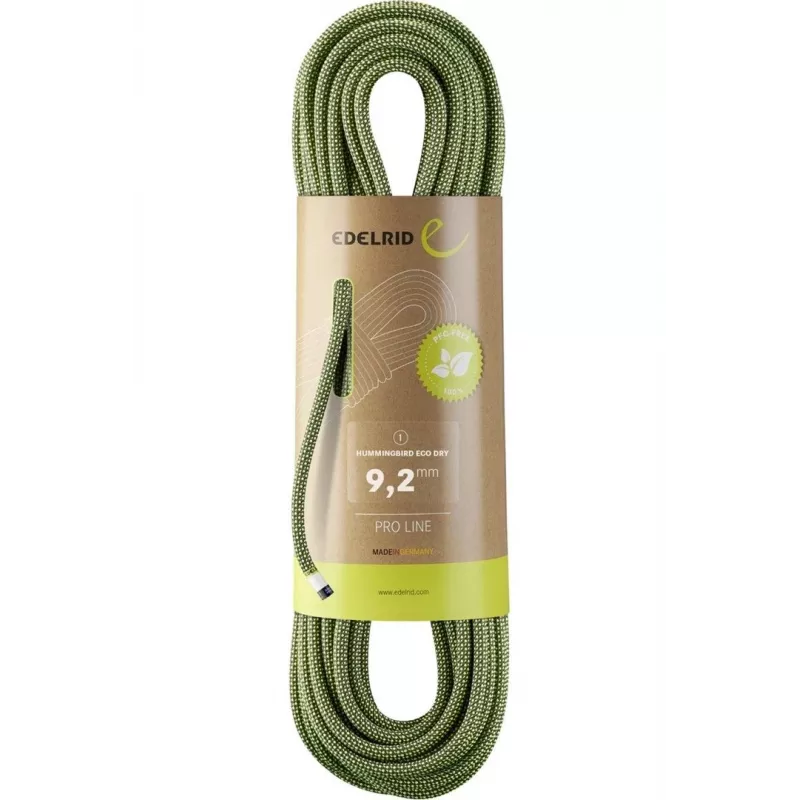Virvė Dry Hummingbird EDELRID 9,2 mm 70 m Night Citrus