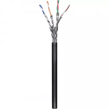 Wentronic goobay - Birus kabelis - 100,0m - SFTP, PiMF - CAT 6 - Vytos poros - Juodas (57195)