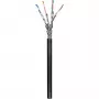 Wentronic goobay - Birus kabelis - 100,0m - SFTP, PiMF - CAT 6 - Vytos poros - Juodas (57195)