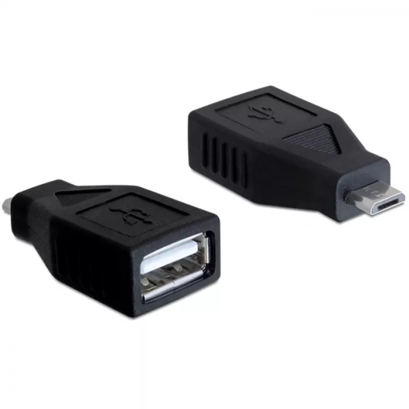 DeLOCK - USB adapteris - USB Type A, 4 kontaktų (mot.) - 5 kontaktų Micro-USB Type B (vyr.) (65296)