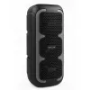 Nešiojamas stereofoninis garsiakalbis SQUEAK SQ1009 — Bluetooth 5.3, 45 W RMS, 10 val. baterija, FM, USB, AUX, LED, 1800 mAh, juodas