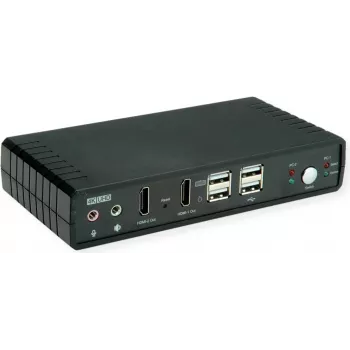 ROLINE KVM Switch Dual Head 1U-2PCs HDMI 4K60 - KVM jungiklis (14.01.3047)