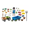 Playmobil kombainas traktorius su priekaba - Žaidimas vaidmenimis ir vaizduotei 6–9 metų vaikams - Fat Brain Toys