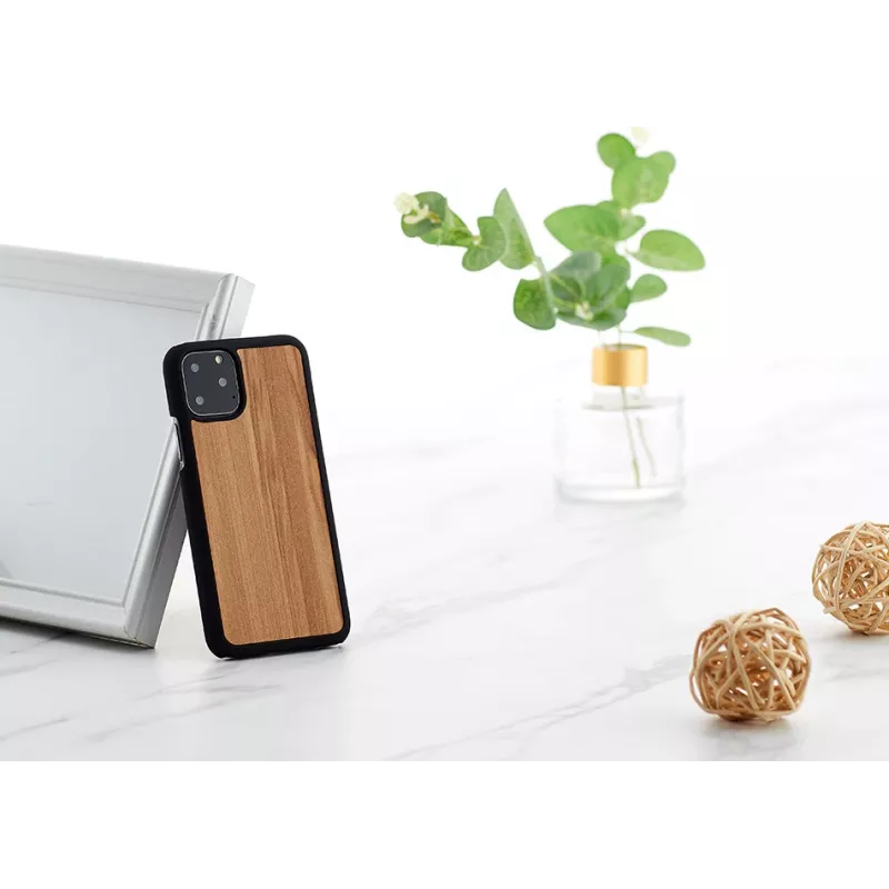 man and wood išmaniojo telefono dėklas, skirtas iPhone 11 Pro — kapučino juoda apdaila
