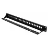 Patchpanel Extralink 24 prievadų U/UTP (UTP) modulinis, 1U, juodas, 482,6 mm plotis